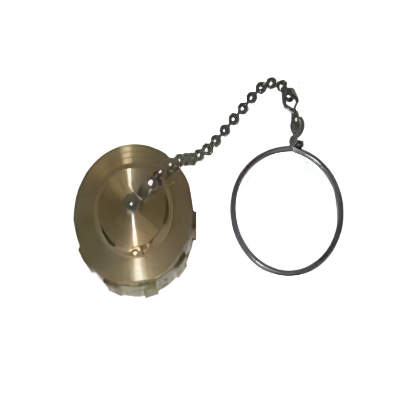 CAP WITH CHAIN & RING 1 3/4" F.ACME BRASS REGO 3175P