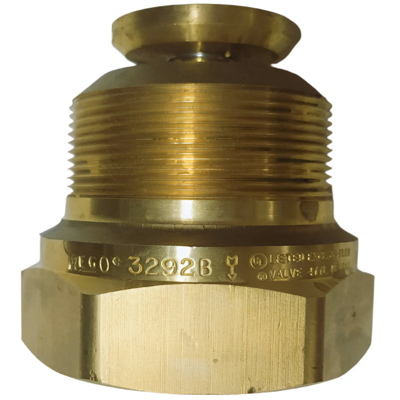 3292B EXCESS FLOW VALVE BRASS (2" M.NPT X 2" F.NPT) 100GPM REGO USA