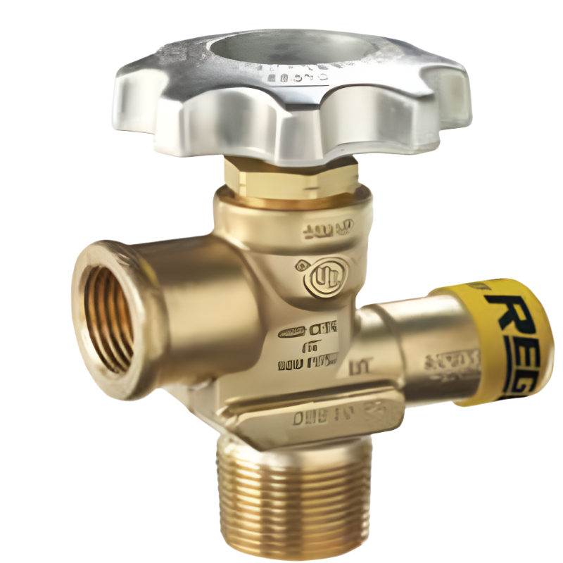 CYLINDER VALVE FOR PROPYLENE SERVICE 3/4" MNPT X F.POL (CGA510) REGO 9104PPA