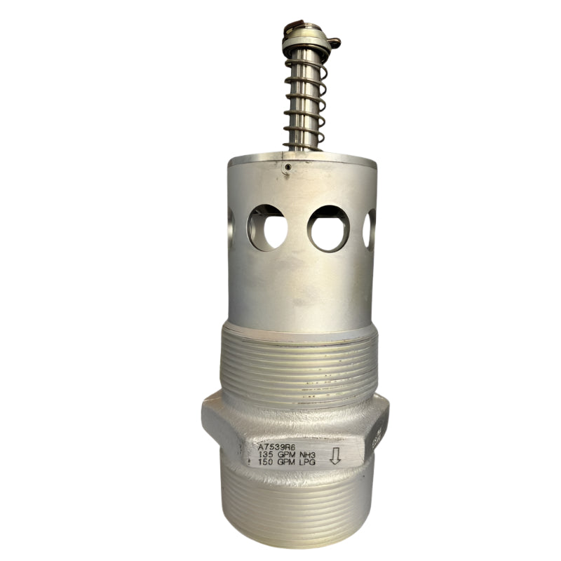 A7539R6 EXCESS FLOW VALVE CONTAINER HALF COUPLING STEEL (3" M.NPT X 3"M.NPT & 2" F.NPT) 150GPM REGO USA