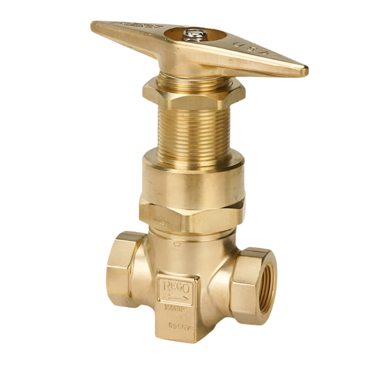 HP9560CBP HIGH PRESSURE GAS MASTER VALVE CRYOGENIC PANEL MOUNT METAL SEAT 3/4" F.NPT REGO USA