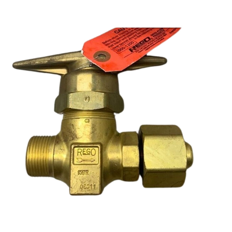 HP9561CR HIGH PRESSURE GAS MASTER SHUT-OFF VALVE  (1"-11 1/2" NPSM R.H X 1"-11 1/2" R.H. F.SWIVEL) REGO USA