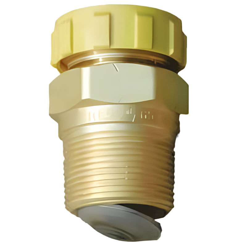 DOUBLE BACK CHECK FILLER VALVE WITH CAP & CHAIN (1-3/4" ACME X 1-1/4" NPT) REGO L6579C