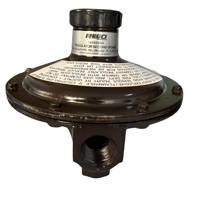 LV5503B4 REGULATOR 35KG/HR  (1/2" F.NPT X 3/4" F.NPT) (37 MBAR) REGO USA