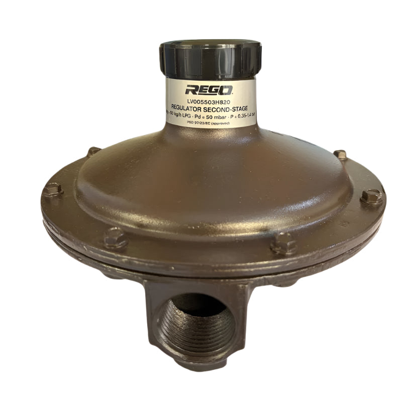 LV5503H820 REGULATOR 50KG/HR (3/4" F.NPT X 1" F.NPT) (28-70MBAR) REGO USA