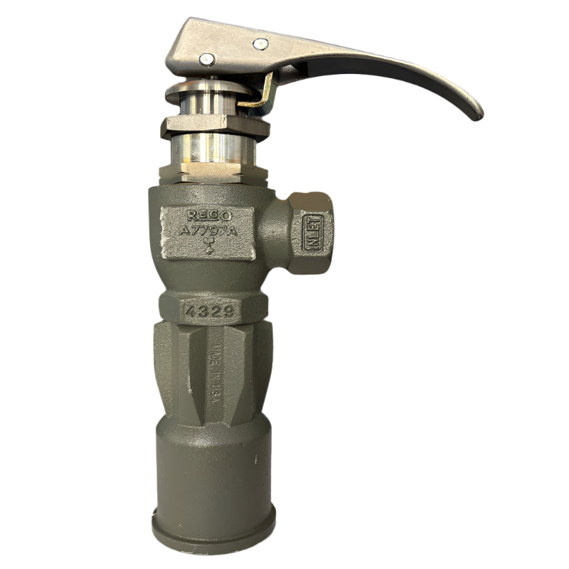 QUICK ACTING HOSE END VALVE FOR BOBTAIL 1" F.NPT REGO A7797A