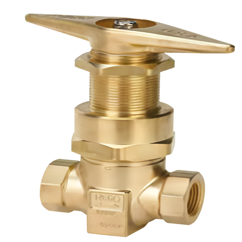 HIGH PRESSURE GAS MASTER SHUT-OFF VALVE CRYOGENIC PANEL MOUNT BONNET 1/2" X 1/2" F.NPT CTFE SOFT SEAT 386 BAR REGO HP009560APA